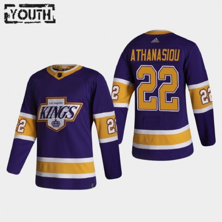 Kinder Eishockey Los Angeles Kings Trikot Andreas Athanasiou 22 2020-21 Reverse Retro Authentic